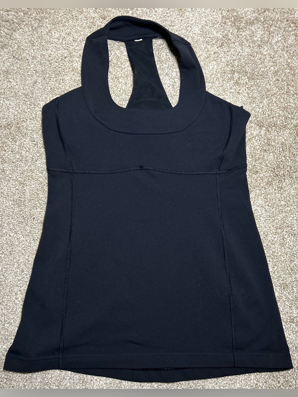 lululemon athletica Women's Black Scoop Neck Racerback Size 8
